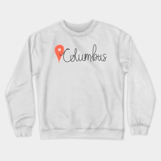 Columbus Location Pin Crewneck Sweatshirt